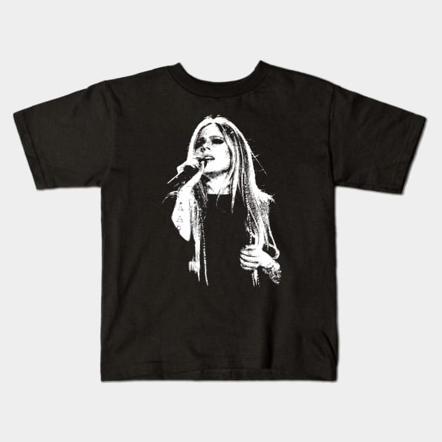 Avril Lavigne Kids T-Shirt by ArcaNexus